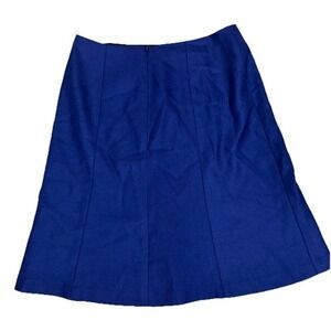 Brooks Brothers "346" Women's Skirt Wool Blend Size 4 Business Attire Royal Blue